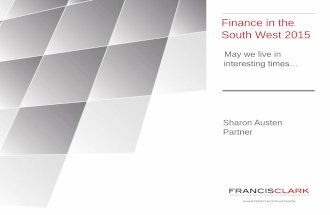 2015 Finance in the South West Segment 1 - Background, debt and being investment ready