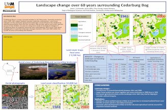 Wisconsin Wetlands Conference poster Cedarburg Bog land use historical classification