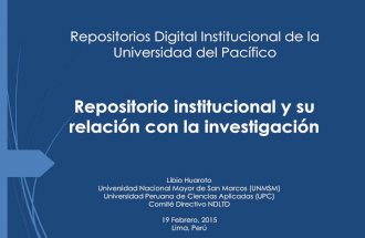Repositorio institucional y su relación con la investigación