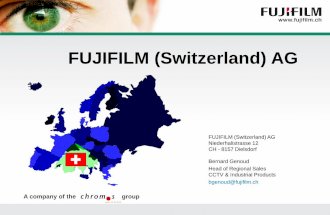 Présentation fujifilm switzerland ag 2015 machine vision