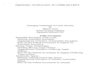 Emerging technology in cyber security