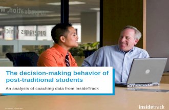 The Decision-Making Behavior of Post-Traditional Students