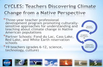CYCLES: Teachers Discovering Climate Change from a Native Perspective