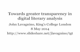 Towards greater transparency in digital literary analysis