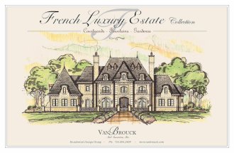 French Luxury Estate Collection, 18 Plans