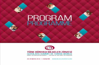 Türk Dünyası Bilgeler Zirvesi Program Broşürü