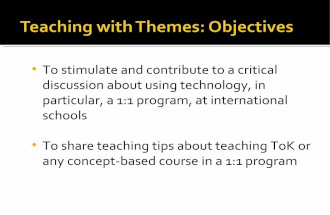 Teaching with themes final