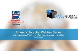 Strategic Sourcing - A High level overview