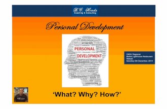 Personal Development - What Why How?