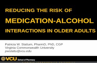 Reducing the risk of medication alcohol interactions in older adults march  2015