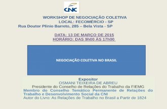 slides - Negociação Coletiva no Brasil