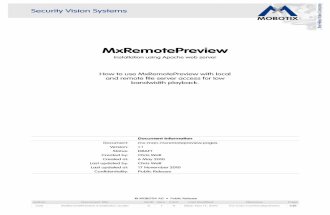 MxRemotePreview User Manual
