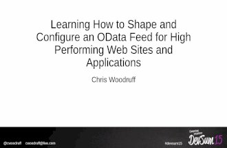 Learning How to Shape and Configure an OData Service for High Performing Web and Mobile Applications