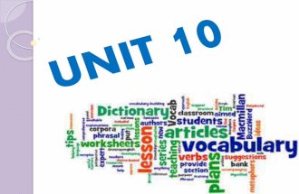 8th Unique unit10 vocabulary Alperen A.