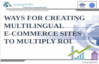 Ways for Creating Multilingual E-Commerce Sites to multiply ROI
