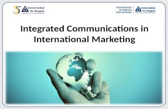 Integrated marketing communications in international marketing