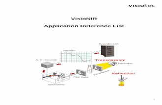VisioNIR application references