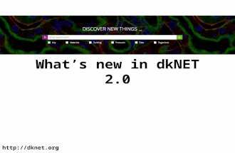 What's new in dkNET 2.0