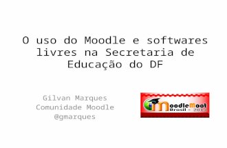 O uso do Moodle e softwares livres na SEDF