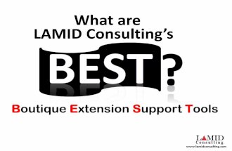 LAMID's BEST (Boutique Extension Support Tools) slides