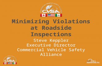 Steve Keppler - Minimizing Roadside Inspections