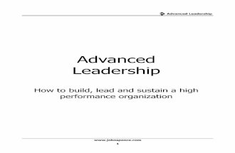 ASHP - Denver 2015  Advanced Leadership workbook