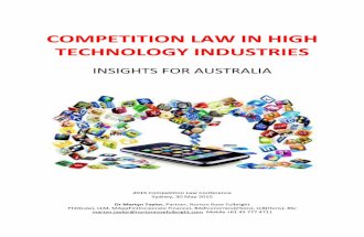 Competition Law in High Technology Industries - Insights for Australia