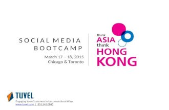 TATHK social media bootcamp: March 17-18, 2015