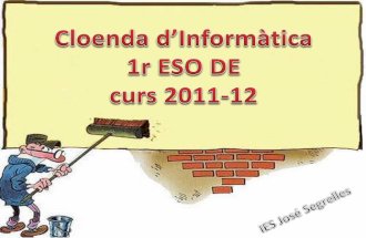 Cloenda i certificats 1r ESO - curs 2011-12