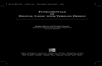 Stephen brown and zvonko vranesic   fundamental of digital logic with verilog design
