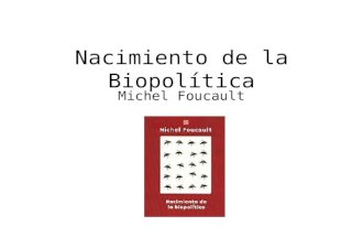 Nacimiento De La BiopolíTica Juan