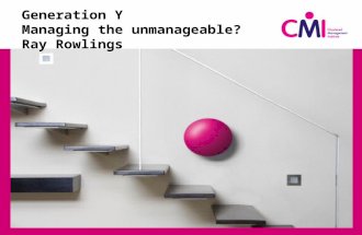 Generation Y- Managing The Unmanageable