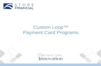 Custom loop gift loyalty and shopping card