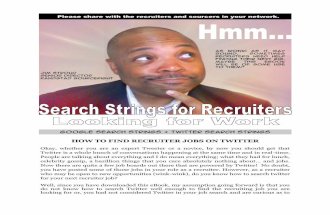 Search Strings for Recruiters Looking for Work