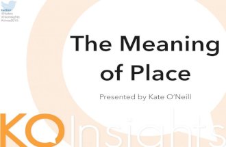 The Meaning of Place: Keynote Address from CIVSA 2015
