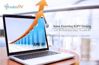 Sales Coaching EOFY Closing