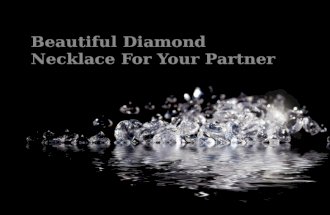 Diamond Necklace for Your Partner