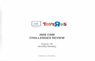 Charles de Gruchy, Monthly CRM meeting -- CRM GOALS, Aug2008