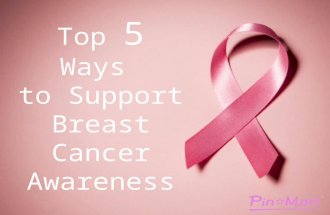 Top 5 ways to support breast cancer awareness