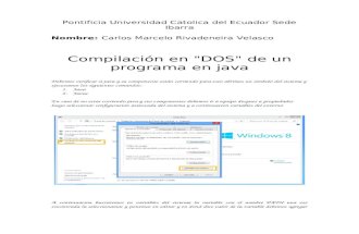Compilación en "DOS" de un programa realizado en NetBeans 7.1