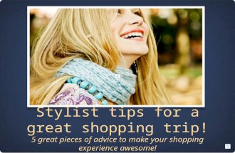 personal shopping tips