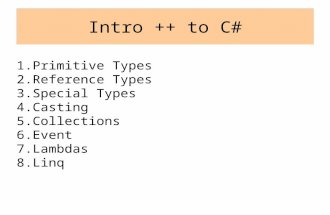 Intro++ to C#