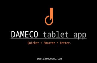 DAMECO real estate appraisal tablet app