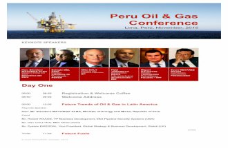 Peru Oil & Gas Conference 2015 Program