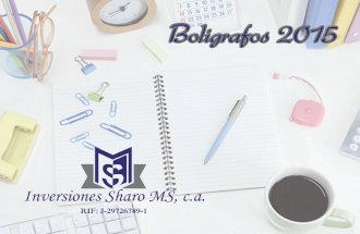 Catalogo boligrafos 2015