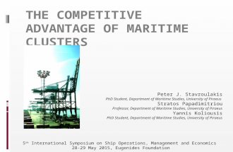 The Competitive Advantage of Maritime Clusters