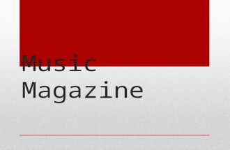 Music magazine