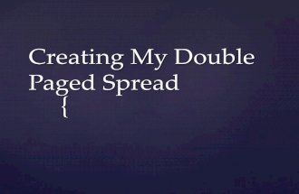 Creating double paged spread