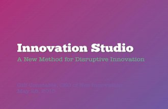 Innovation Studio talk (for Communitech conference May 2015)