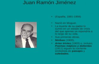 Vanguardias Y Juan Ramón Jiménez